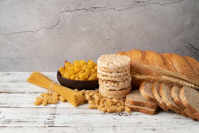 White bread, pasta, and sweets high on the Glycemic Index, raising blood sugar in diabetes.