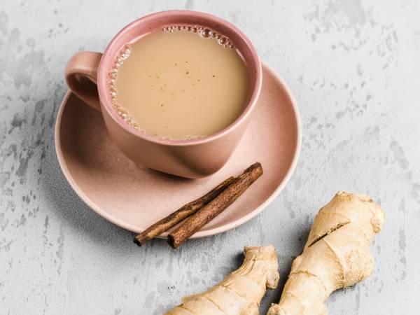 Morning tea with ginger boosts digestion and warms the soul.