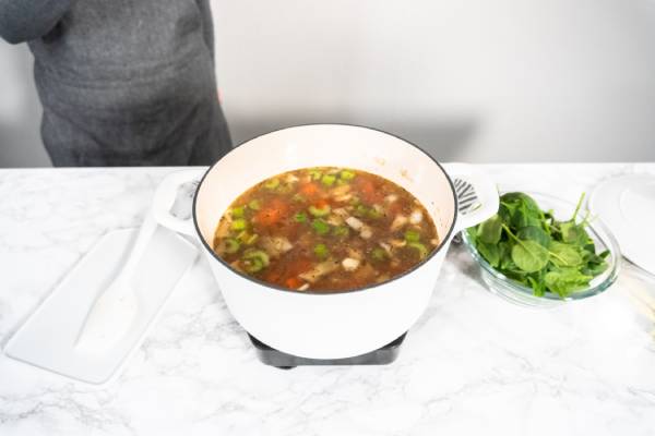 Veggie soup made with peels and stems—grandma’s wisdom meets modern eco-friendly cooking.